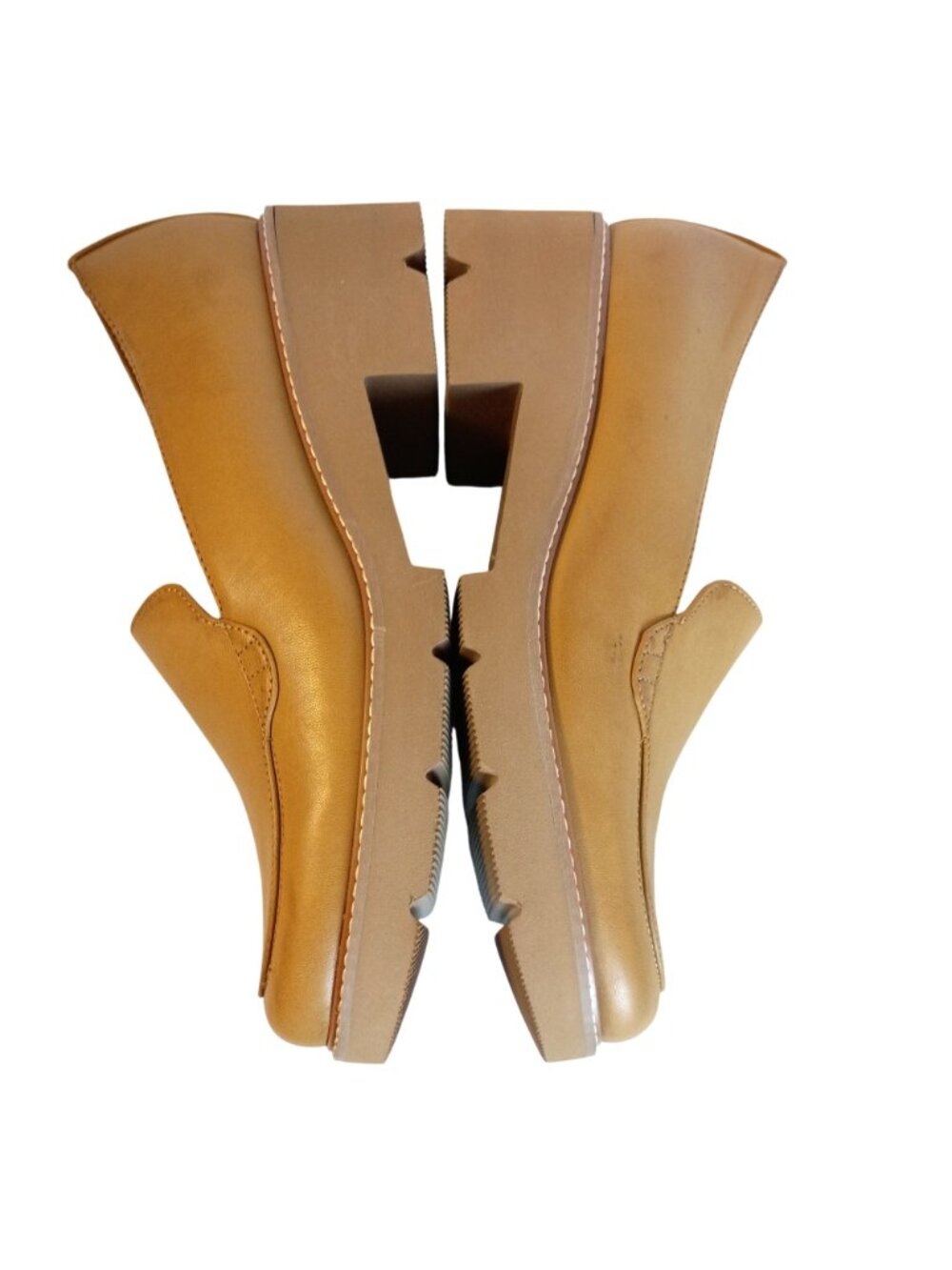 Naturalizer Cabaret Chunky Platform Lug Loafers Toffee Womens 9.5W New - Picture 10 of 15